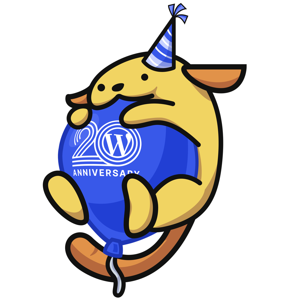 Wapuu: Wapuu WordPress 20 Anniversary
