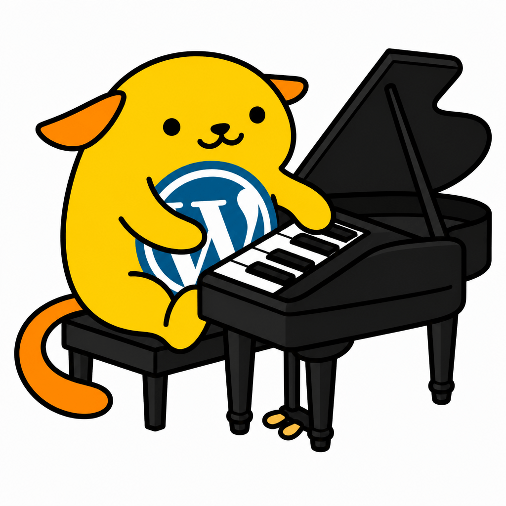Wapuu: Playing the piano