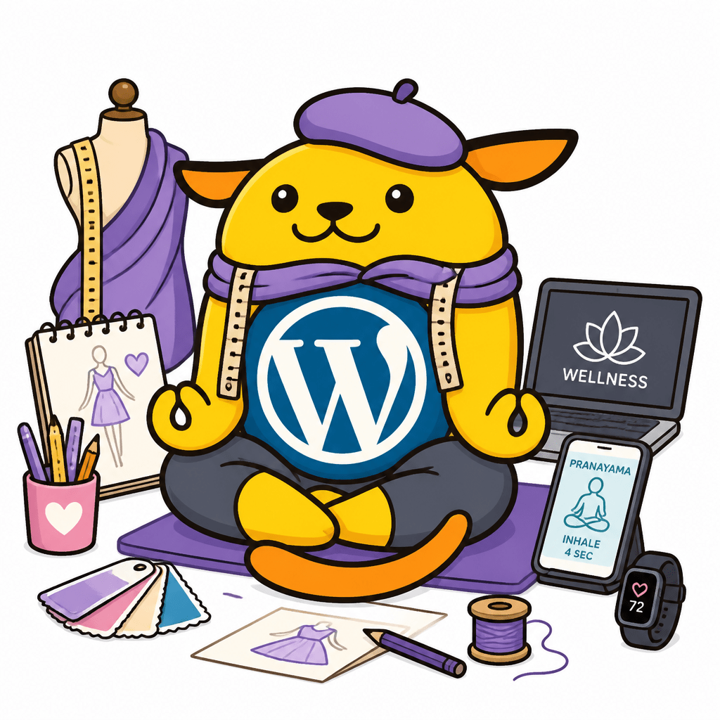 Wapuu: Wapuu fashion designer wellness yoga tech pranayama