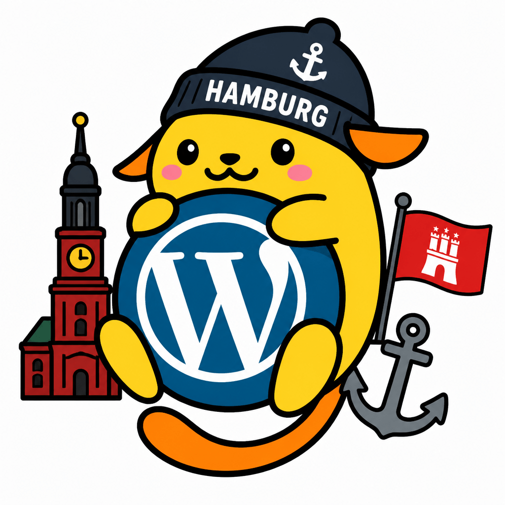 Wapuu: Ein Wapuu, der in Deutschland, oder genau in Hamburg wohnt