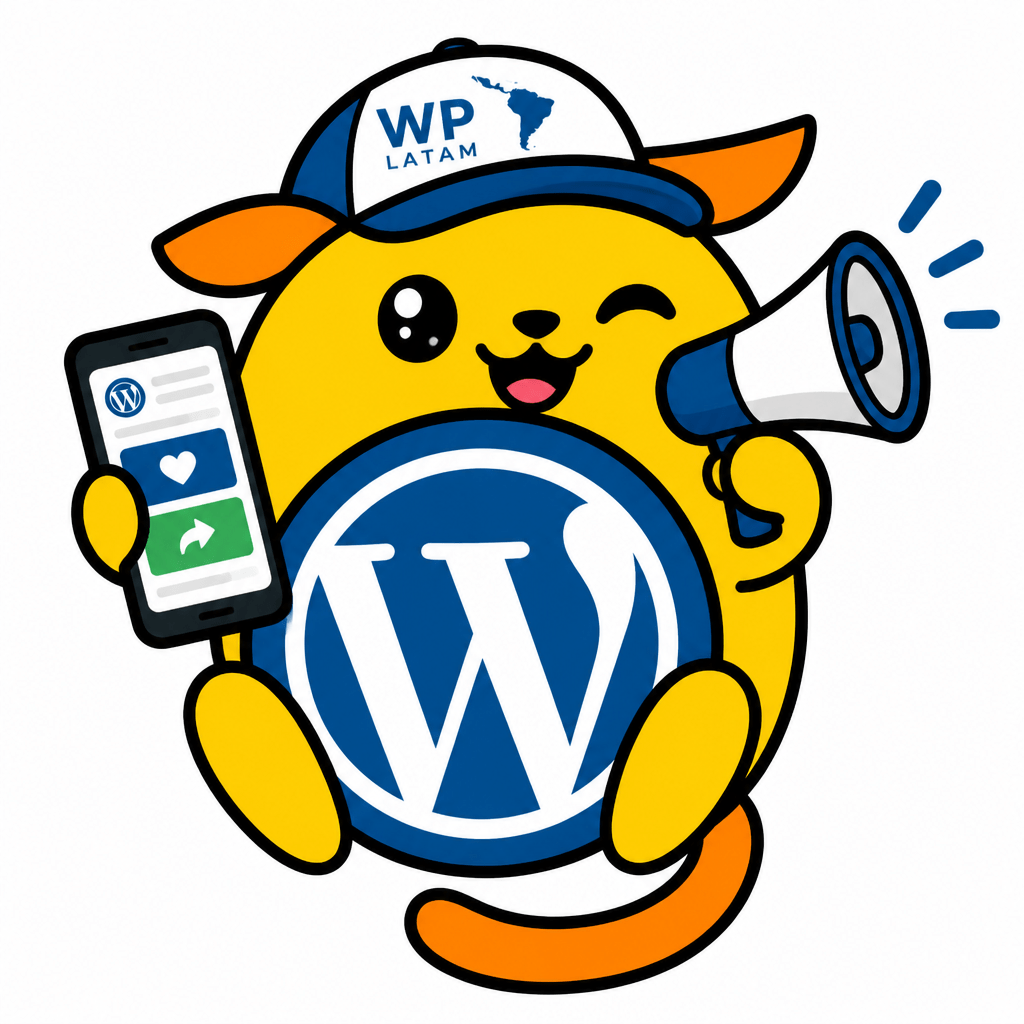 Wapuu: Wapuu nuevo responsable de redes sociales en WP Latam. Siempre está listo para compartir en las redes sociales los eventos más importantes.