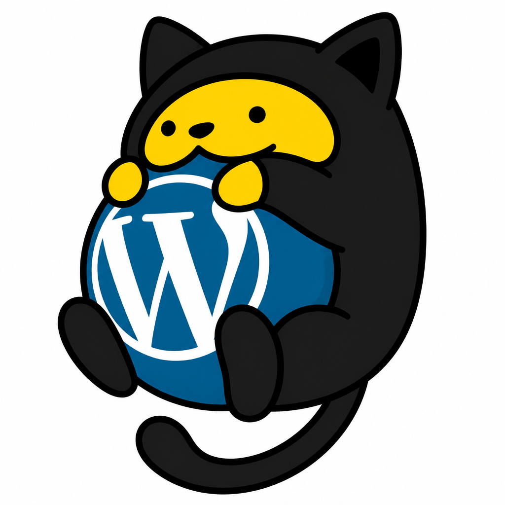 Wapuu: オリジナルのわぷー。顔もオリジナル通り。黒猫の着ぐるみを着せる。着ぐるみに猫の顔は描かない。手は猫の手にしない。尻尾も黒色形はオリジナルのまま。耳は猫耳のみにする。耳の色は中も黒。足の色は黒。